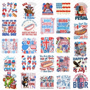 30+ Retro 4th of July PNG Bundle, 4th of July Png, Fourth Of July Png, USA Png, America Png, Independence Day, American Flag Png, Png Bundle