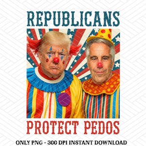 Republicanos protegen a pedófilos, anti Trump PNG, diseño divertido de protesta política, antirrepublicano, declaración activista PNG, humor político liberal