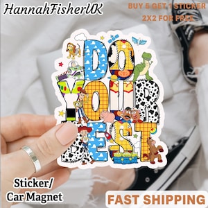 Test Day Toy Story Sticker/ Magnet, Teacher Gift, Funny School Kid, Testing Gift for Teacher, Woody Buzz School
