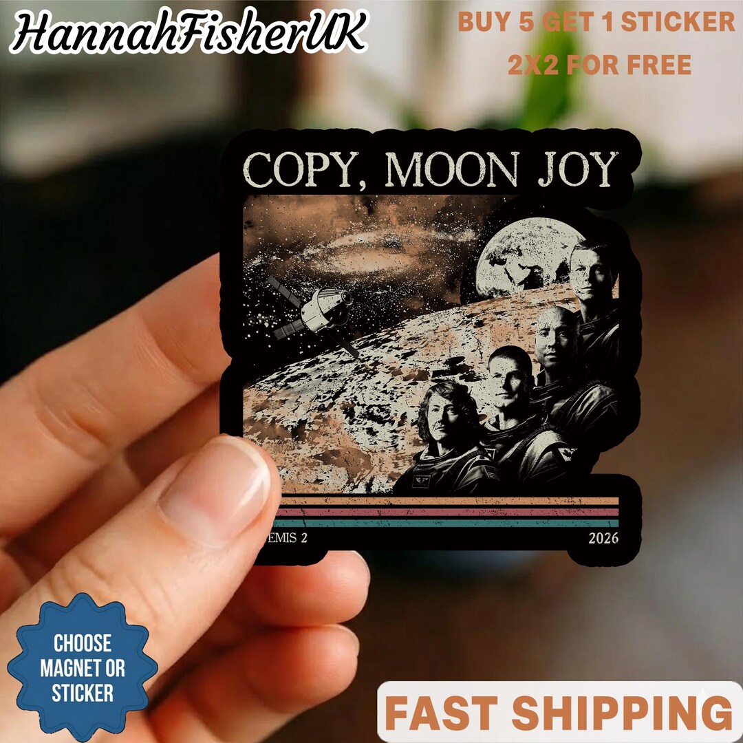 Copy Moon Joy Graphic Sticker, Copy Moon Joy Quote, Trending Space ...