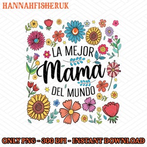 Spanish Mothers Day png, Retro Madre PNG sublimation, Floral Mama png design download, Mothers Day png, Mama sublimation png, Retro Mama Png