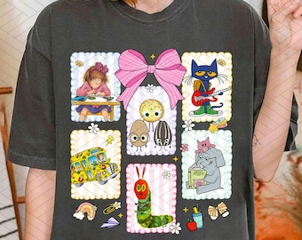 Children Books Characters Back To School Coquette PNG, I Still Read Children's Books Png, Teacher Library Book Club Kindergarten School Png