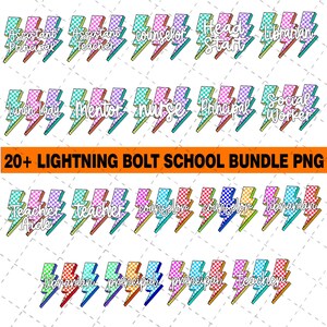 Plus de 25 crayons Lightning Bolt pour professeur d'école PNG, Éclair pour professeur, Png pour la rentrée, Néon pour professeur, Damier pour professeur