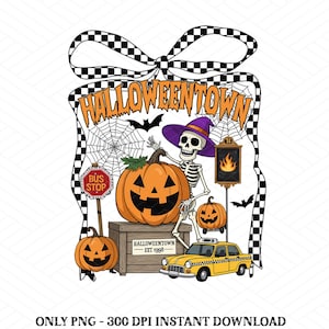 Halloweentown Est 1998 png, Retro Halloween png, Halloween Pumpkin png, Trendy Halloween png, Pumpkin png, Fall png, Halloween png