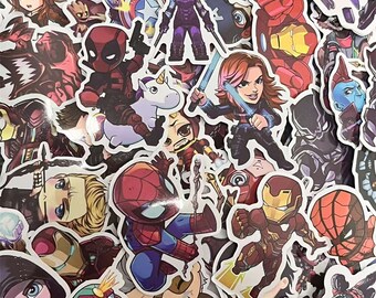 100pcs Stickers,Marvel Stickers Notebook Doodle Stickers, Waterproof Decorative Decals, Sticker Gift