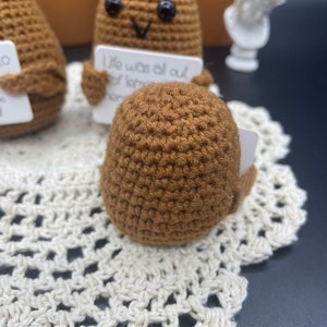 Handmade Positive Potato Knitted Doll Christmas Gift Desk image 7