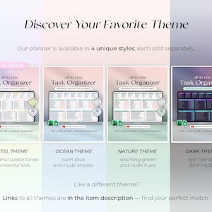 All in One Task Organizer - to Do List - Daily Weekly Monthly Annually ...