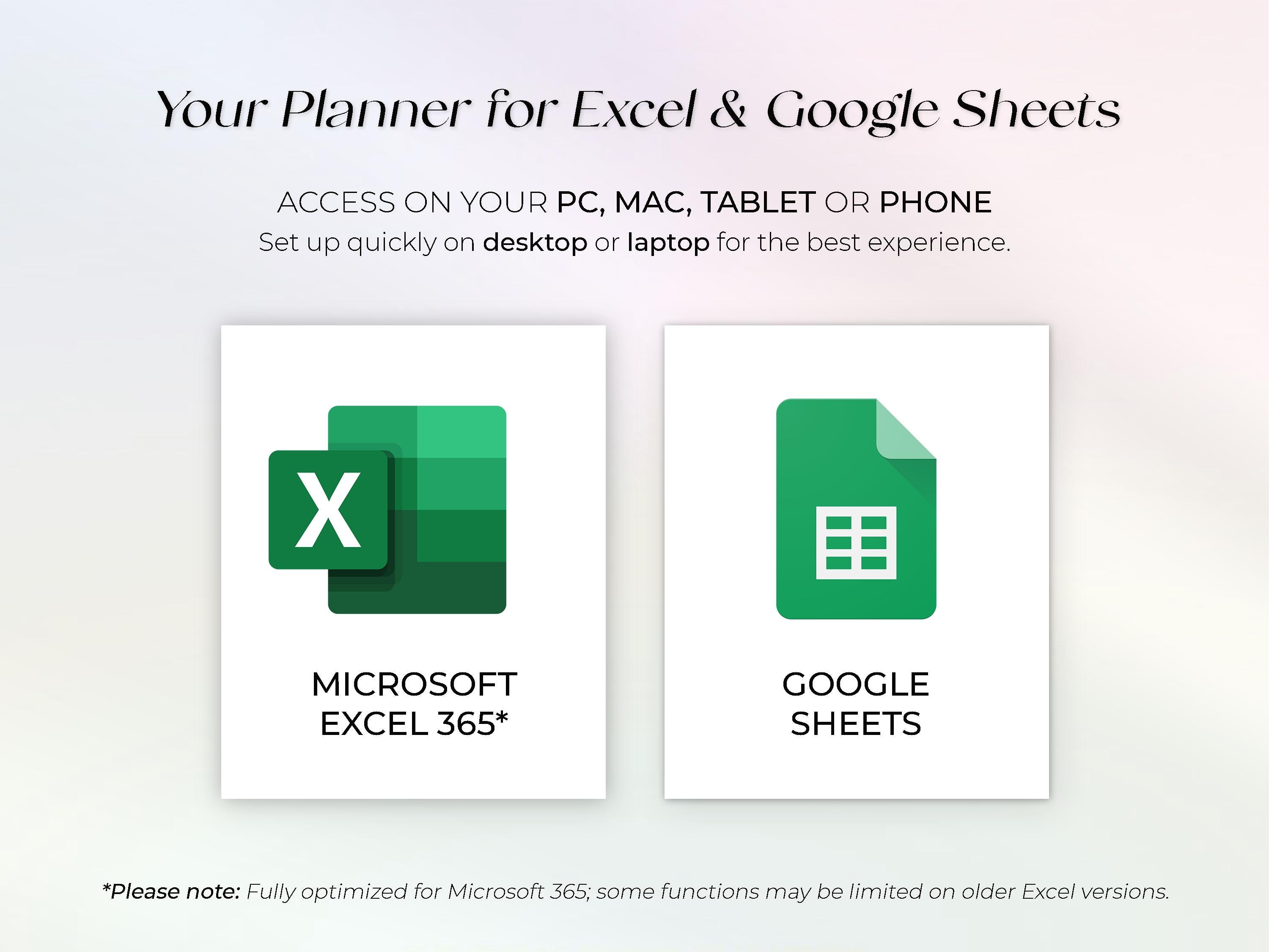 Simple Goal Tracker - Action Steps - Excel & Google Sheets Template ...