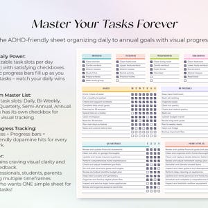 All in One Task Organizer - to Do List - Daily Weekly Monthly Annually ...