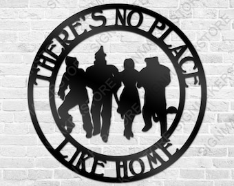 There's No Place Like Home Metal Sign, Metal Homeplate Sign, Metal Wall Art, No Place Like Home Sign, Simply Inspired Metal Wall Decor