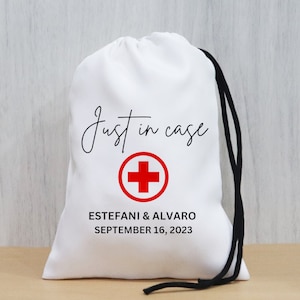 Just In Case Party Hangover Kit Bags, Wedding Recovery kit, Bachelore Party Bags, Wedding Welcome Bag, In Sickness and Health, survival kit