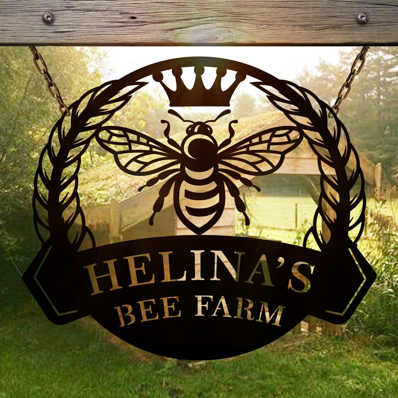 Metal Bee Sign Metal Bee Sign - Etsy