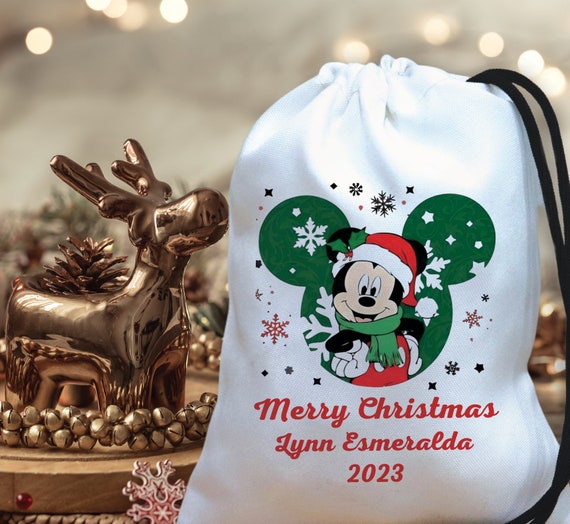 Disney Christmas Gift Bags Holder Minnie Mouse Christmas Sack