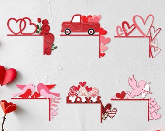 Valentine’s Day Door Corner, Cupid Decor, Seasonal Decor, Holidays Decoration, Valentines Day Decor, Door Corner Trim, Valentine Decor