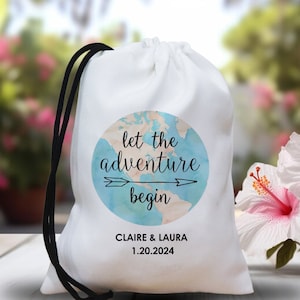 Let The Adventure Begin Kit Taschen - Camping Survival Kit - Hangovers Last a Day - Hochzeits-Recovery-Kit - Bachelorette Party Kit
