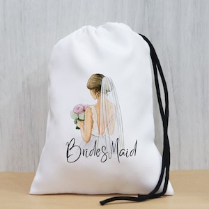 Personalized Bridesmaid Gift Bags, Bachelorette Party Bags, Wedding Favor Bags, Bridal Party Bags, Maid Of Honor , Bridesmaid Proposal Bags