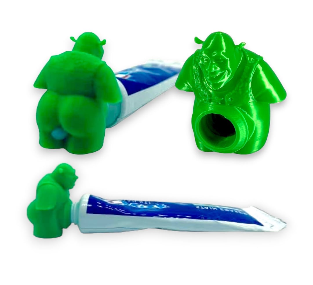 BB 3D Shrek Pooping Toothpaste Topper Shrek Pooping Toothpaste Cap Fun
