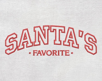 Diseños de bordado favoritos de Papá Noel, diseño de bordado navideño