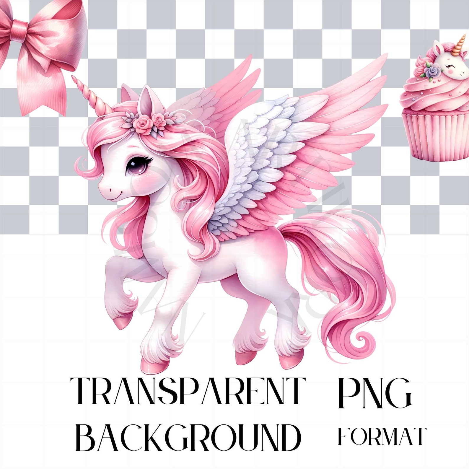 Pink Unicorn PNG Clipart, Kawaii Unicorn, Cute Unicorn Clipart ...