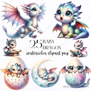 Bebé Dragón PNG Imágenes Prediseñadas, Dragón Kawaii PNG, Dragón lindo PNG Imágenes Prediseñadas, imágenes prediseñadas de acuarela, Imágenes Prediseñadas de dragón mágico, Paquete de imágenes prediseñadas