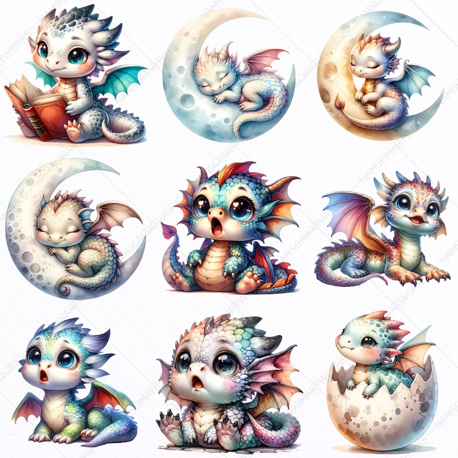 Baby Dragon PNG Clipart, Kawaii Dragon PNG, Cute Dragon PNG Clipart ...