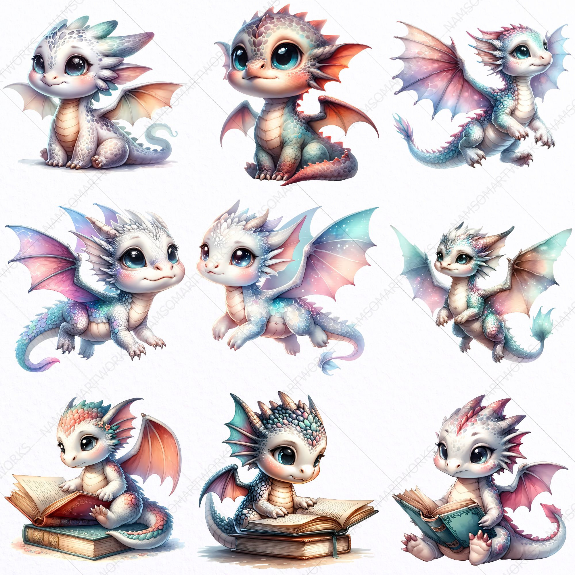 Baby Dragon PNG Clipart, Kawaii Dragon PNG, Cute Dragon PNG Clipart ...