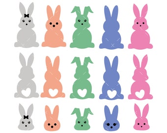 Ostern Peeps SVG Bundle, PNG, Cricut, Ostern svg, niedlich guckt svg, Osterhase guckt svg, Marshmallow guckt svg