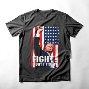 Trump Fight PNG, Cricut, Trump Png, Usa flag png, You Missed png, Trump shirt design, 300dpi image 2