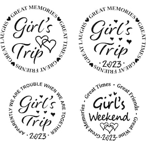 Girl's Trip Svg Bundel, PNG, Cricut, Girl's Weekend Svg, Great Times Svg, Geweldige herinneringen SVG