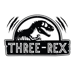 Drei Rex SVG, PNG, Cricut, T-Rex SVG, 3 Rex SVG, Junge 3