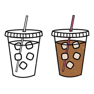 Iced coffee SVG, PNG, Cricut, iced coffee tumbler svg, coffee svg