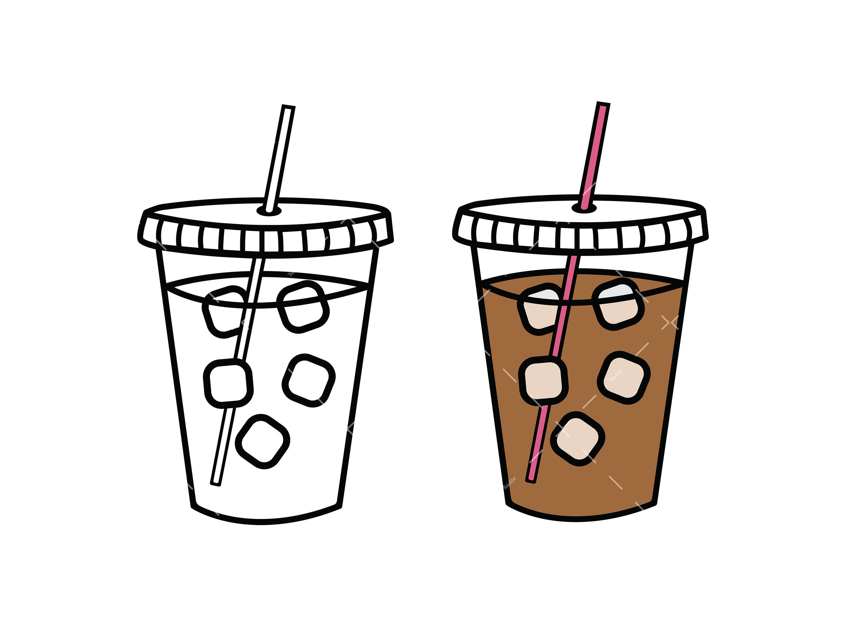IJskoffie SVG, PNG, Cricut, ijskoffie beker svg, koffie svg