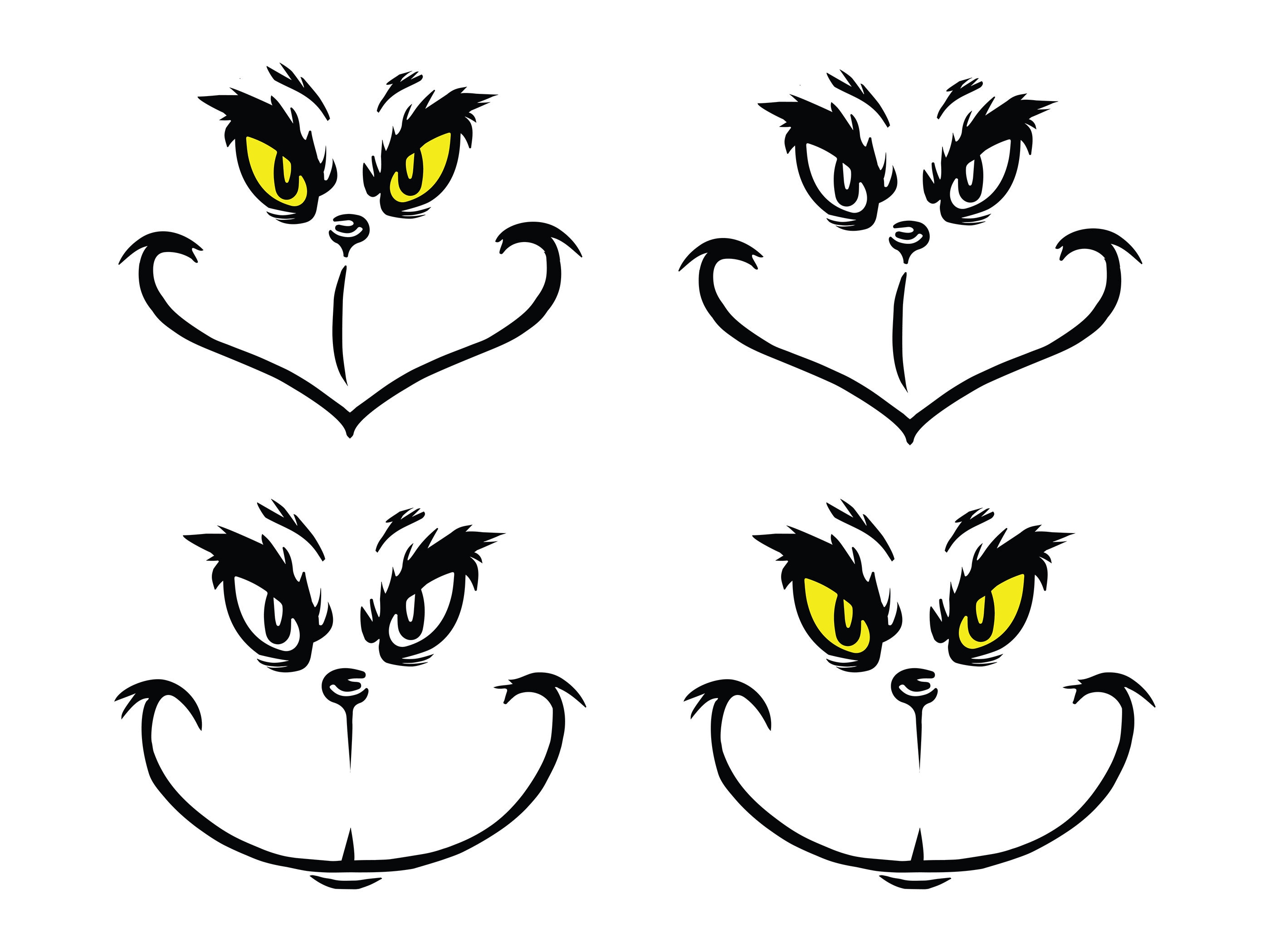 Grinch Gesicht SVG Bundle PNG Cricut Weihnachten SVG My - Etsy.de
