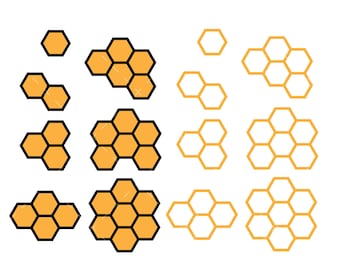 Honeycomb Pattern SVG, PNG, Cricut, Honey svg, Beehive svg, Hexagon Pattern svg