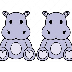 Hippo Svg, PNG, Cricut, Layered hippo svg, Cute Hippo svg, Animal png, Baby Hippo Svg