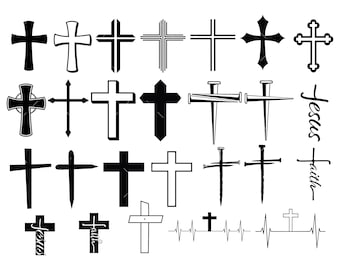 Cross SVG Bundle, PNG, Cricut, Fruit SVG, Jesus Cross Svg, Religious Svg, Christian svg,Cross Clipart