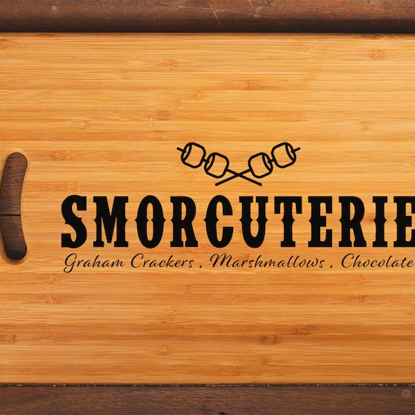 Smorcuterie SVG, PNG, Cricut, Cutting Board svg, Charcuterie Board, Cheese board svg, Kitchen Sign