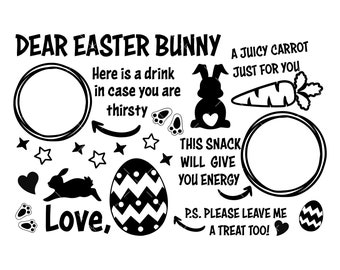 Easter Bunny Tray Svg, PNG, Cricut, Easter tray svg, Cookie Tray Svg, Carrot Plate Svg, Bunny Plate Svg, Easter svg