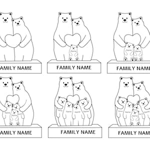 Bear Family Custom Svg, PNG, Cricut, Regalo per mamma Svg, om Bear Felpa, Mom And Me Png, orso svg