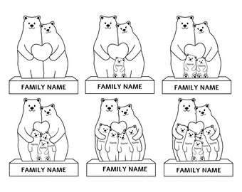 Bear Family Custom Svg, PNG, Cricut, Gift For Mom Svg, om Bear Sweatshirt, Mom And Me Png, bear svg