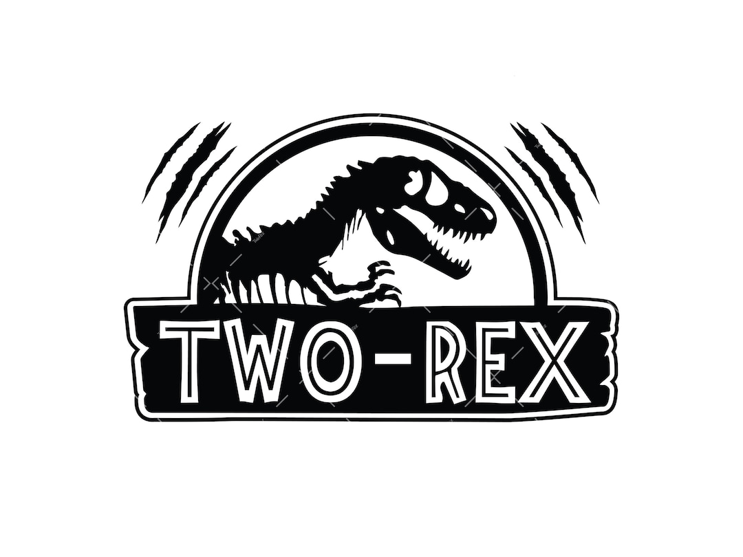 Two Rex SVG, PNG, Cricut, T-rex Svg, 2 Rex SVG, Boy 2nd Birthday Svg ...