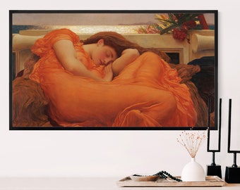 Frame TV Art, Flaming June Frame Tv art, Digital Download