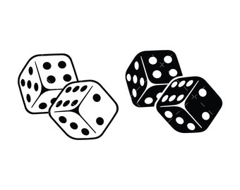 Dice SVG, PNG, Cricut, Fruit SVG, Dice Faces Set svg, casino svg