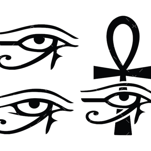 Eye of the Ra Svg, PNG, Cricut, Egyptian Symbol svg, Egyptian Eye svg, Ankh Cross svg, Eye svg