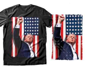 Trump PNG, Cricut, Trump  Fight Png, Usa flag png, You Missed, Trump shirt design. 300dpi