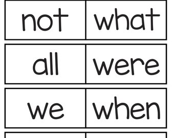 100 tarjetas de palabras visuales de preescolar a primer grado / Tarjetas de vocabulario visual de jardín de infantes a primer grado / Tarjetas de vocabulario de palabras de alta frecuencia Actividades de ortografía