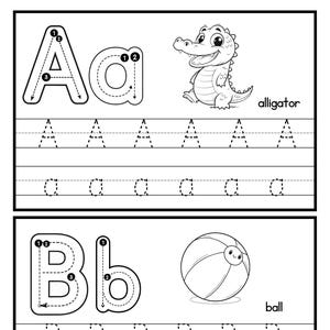 26 cartes calques ABC Phonics. d'activités imprimables pour le préscolaire et la maternelle | Traçage | Cartes alphabet imprimables