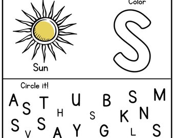 26 Printable Alphabet Letter Sounds Worksheets. Preschool-Kindergarten Coloring Alphabet Alphabet Letter Sounds Literacy Worksheets