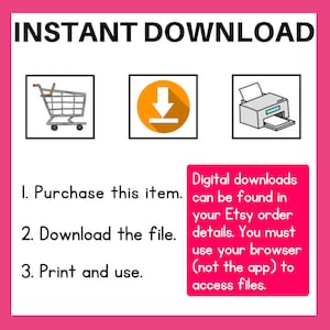 instant downlod digital product image for viewer