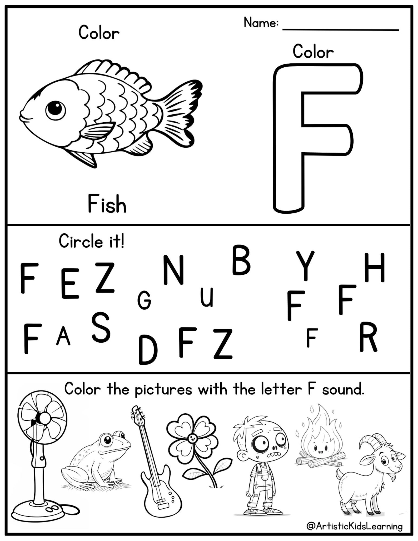 Alphabet Letter Worksheets | Letter Recognition, Sounds & Tracing ...